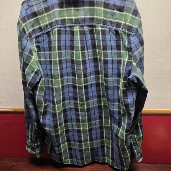 L.L. Bean Blue and Green Checkered Shirt - Picture 4 of 4